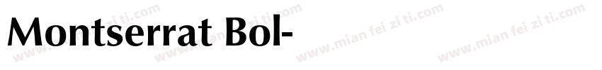 Montserrat Bol字体转换